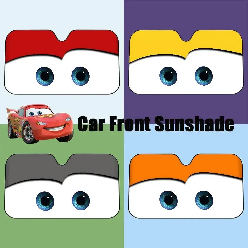 Windscreen sunshade for a new electric SUV, protecting the cabin from UV heat