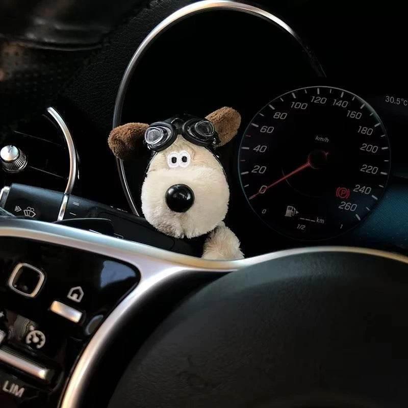 Cute car dashboard ornament companion for interior styling