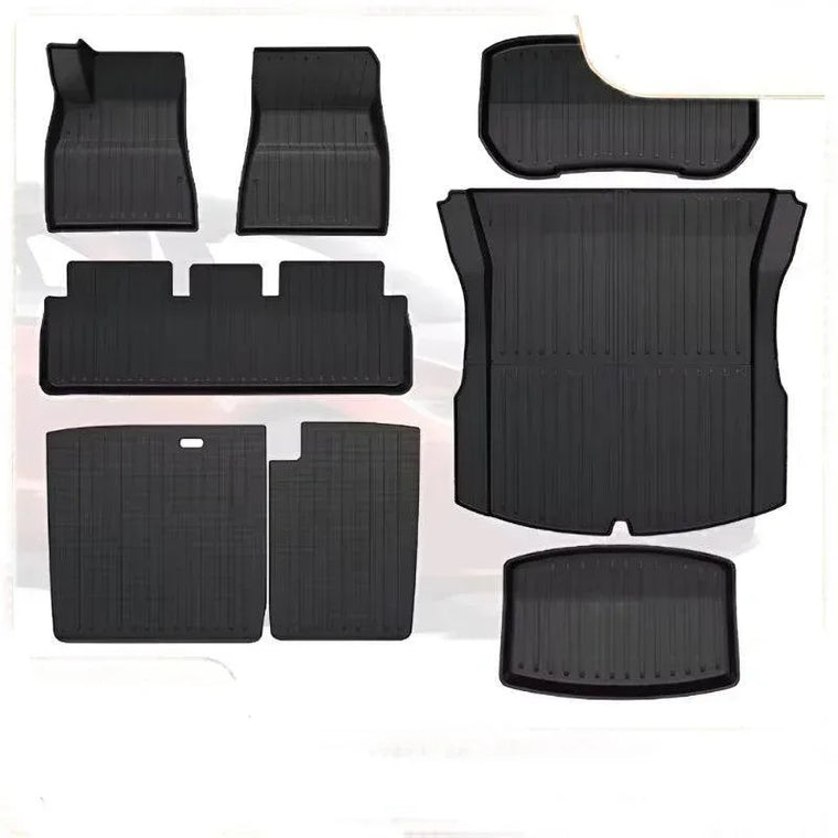 All-weather TPE floor mats and cargo liner for Tesla Model 3 Highland