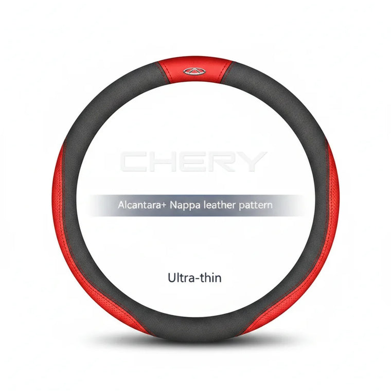 Chery suede leather steering wheel cover for the new Chery Stockman ute