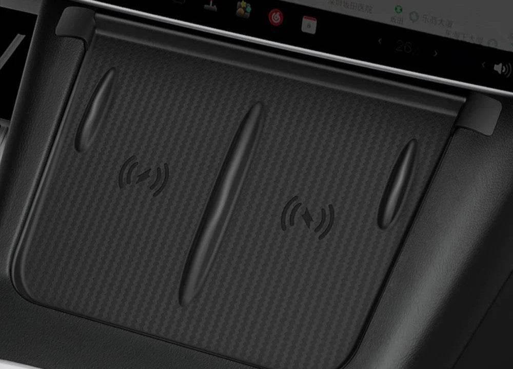 Wireless charging pad and Tesla cabin tech accessories for the Grok voice assistant update