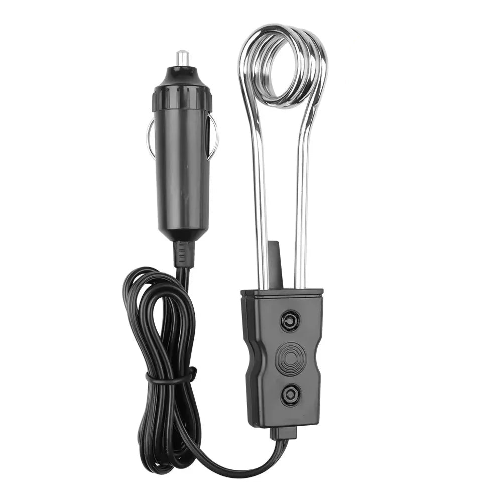 12V 24V Car Immersion Heater Electric Water Tea Coffee Warmer Portable Auto - 12V