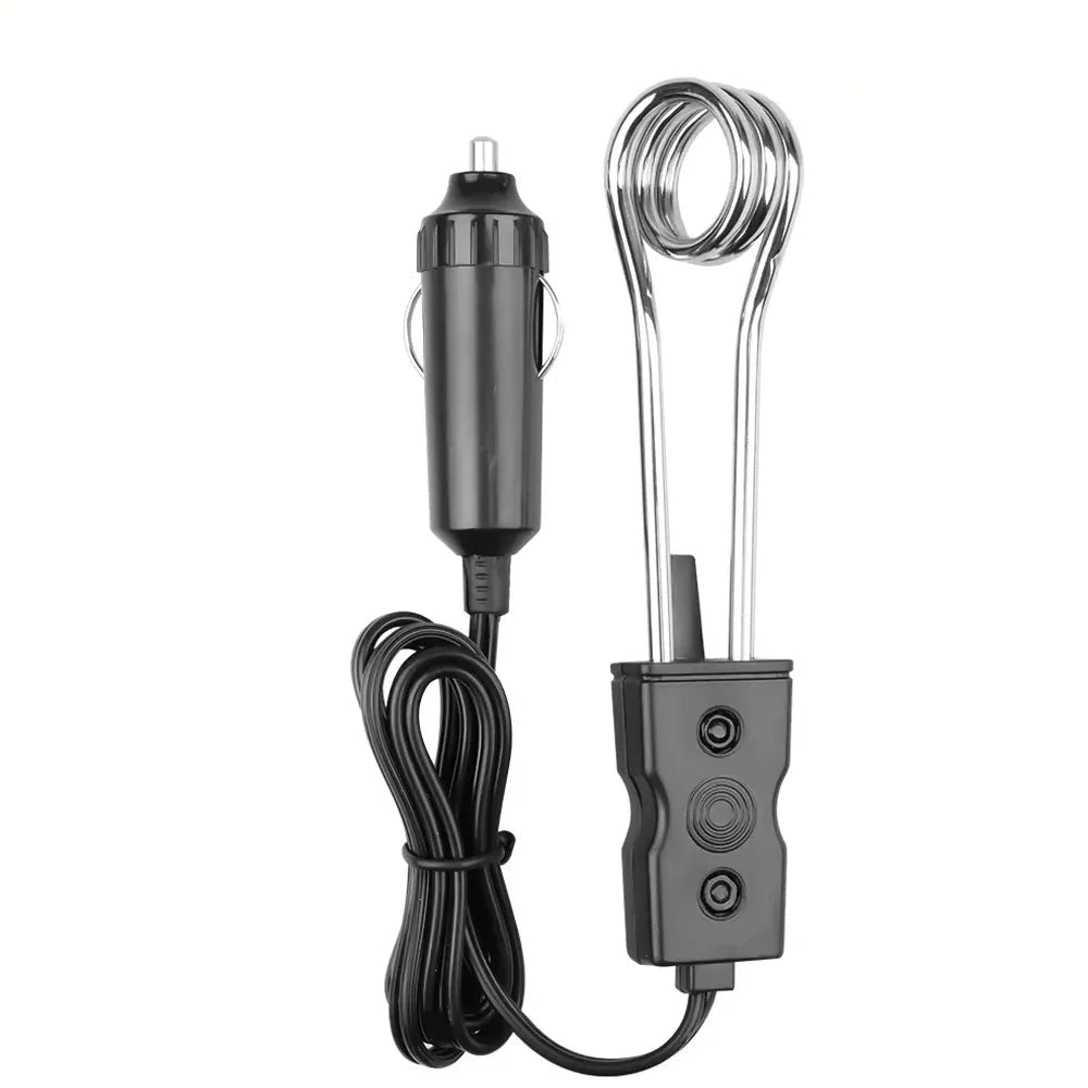 12V 24V Car Immersion Heater Electric Water Tea Coffee Warmer Portable Auto - 12V