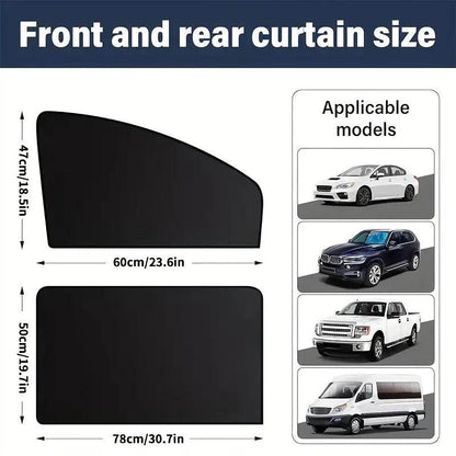 Universal Car Sunshade Set - Translucent Mesh