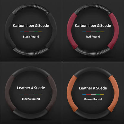 GMC Suede Carbon Fibre Steering Wheel Cover