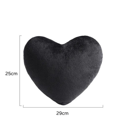 Heart-Shaped Plush Car Headrest Pillow - Soft Neck Support Cushion