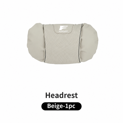 F Sport Car Seat Headrest & Lumbar Support Pillow Set