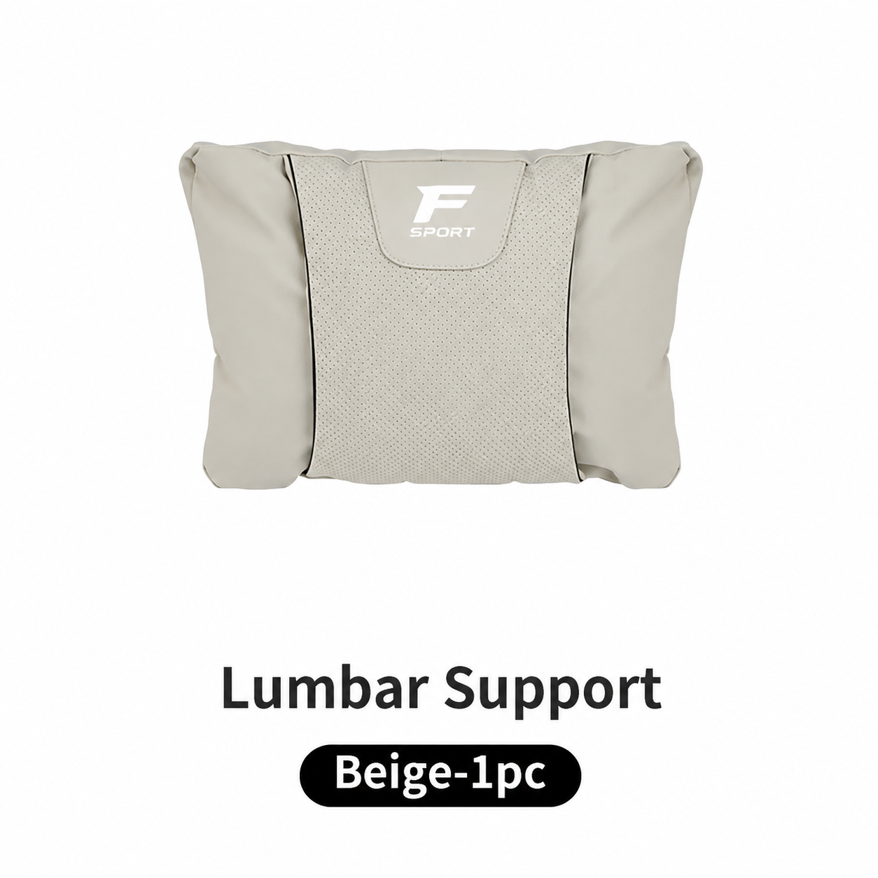 F Sport Car Seat Headrest & Lumbar Support Pillow Set