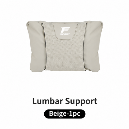 F Sport Car Seat Headrest & Lumbar Support Pillow Set