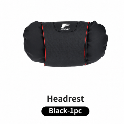 F Sport Car Seat Headrest & Lumbar Support Pillow Set