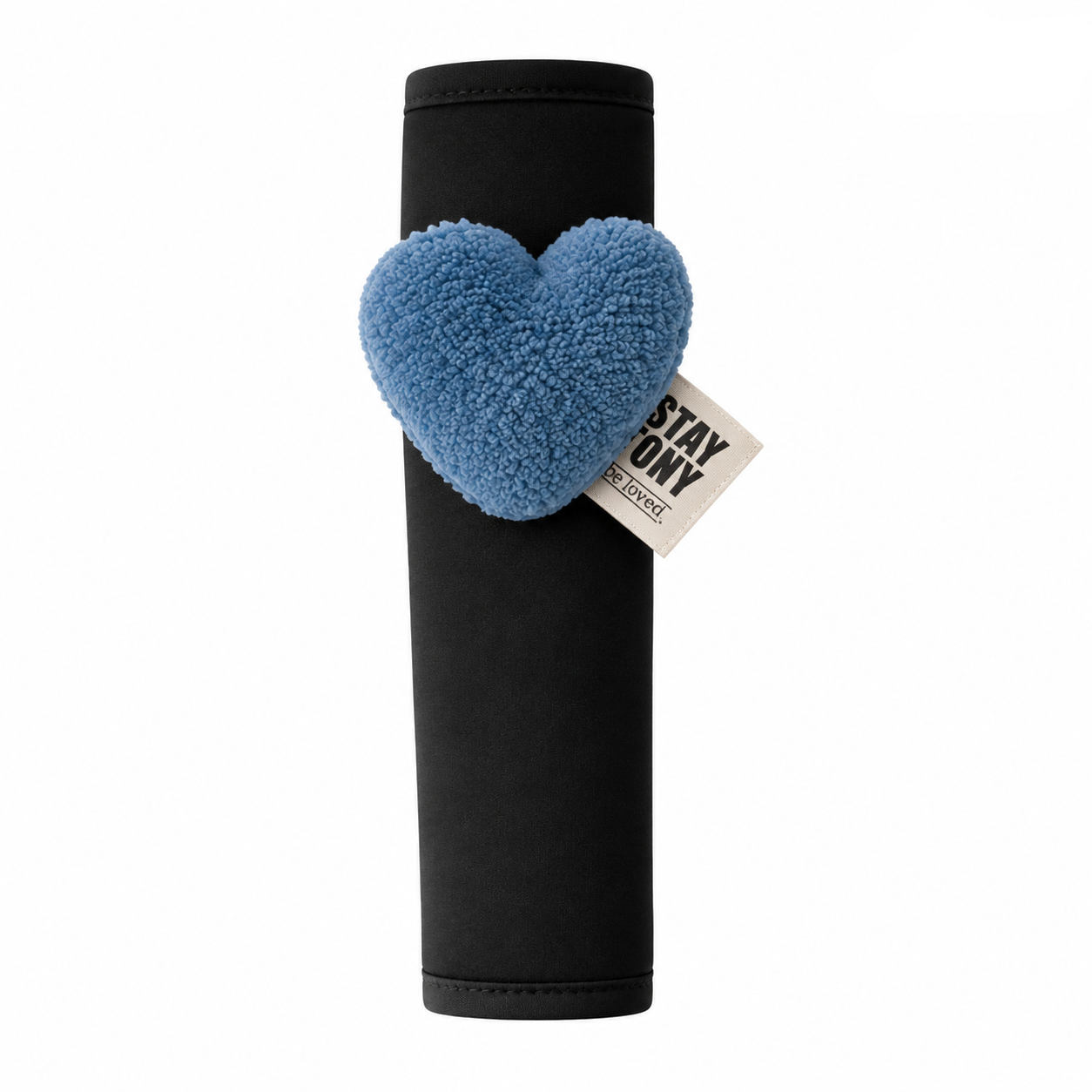 Love Heart Soft Seat Belt Cover Shoulder Pad Cushion - Blue
