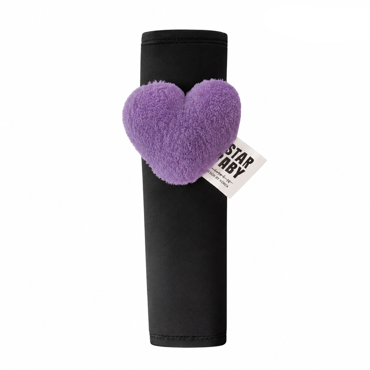Love Heart Soft Seat Belt Cover Shoulder Pad Cushion - Purple