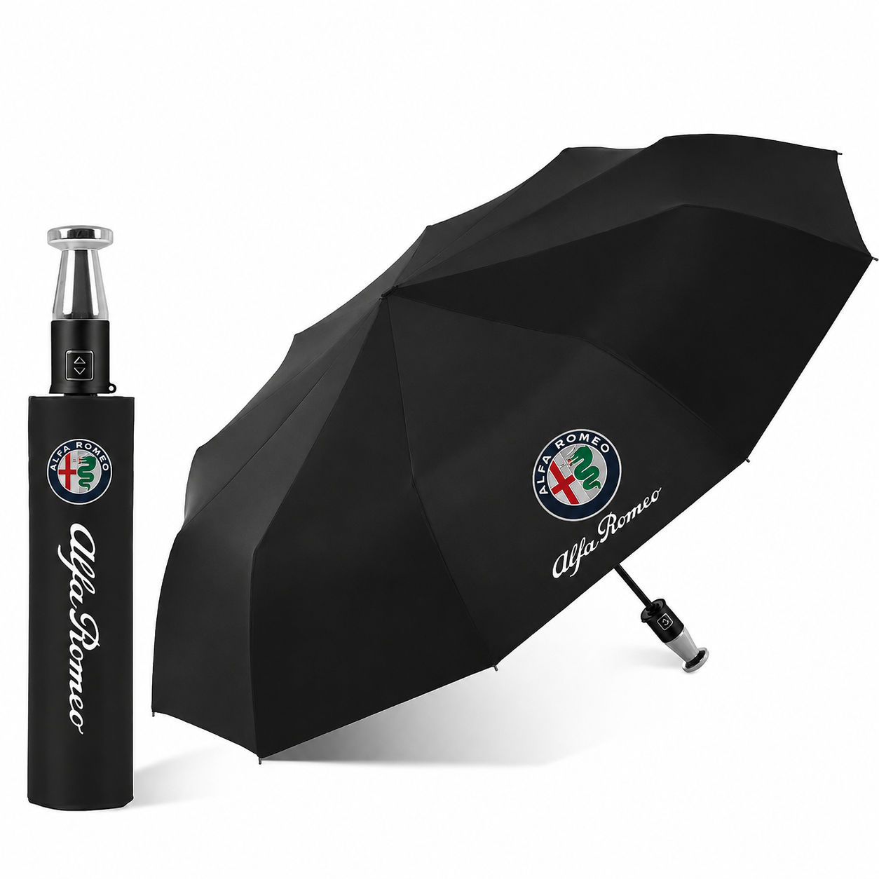 Alfa Romeo Branded Fully Automatic Umbrella – Windproof & Compact –