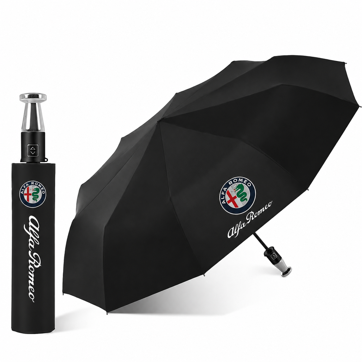 Alfa Romeo Branded Fully Automatic Umbrella – Windproof & Compact –