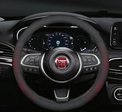 Fiat Breathable Leather Steering Wheel Cover
