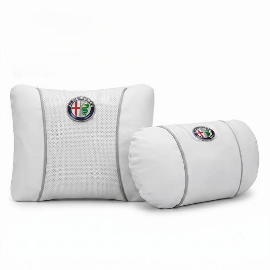 Alfa Romeo Car Neck Pillow & Lumbar Support Cushion