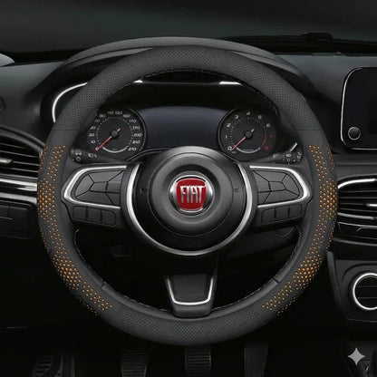 Fiat Breathable Leather Steering Wheel Cover