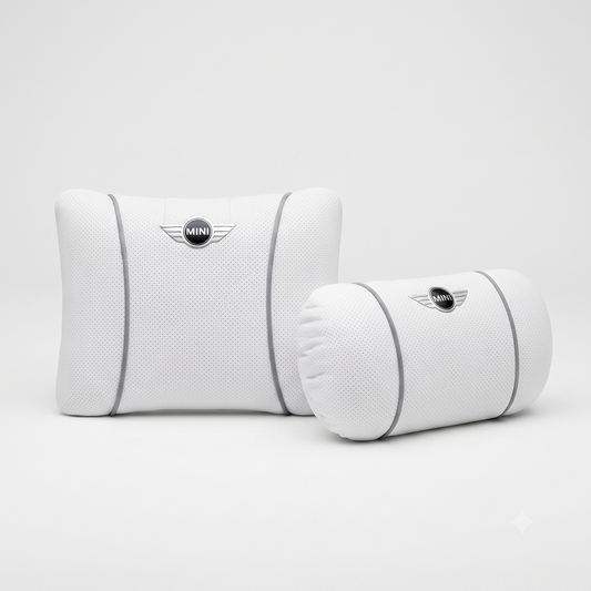 MINI Cooper Car Neck Pillow & Lumbar Support Cushion