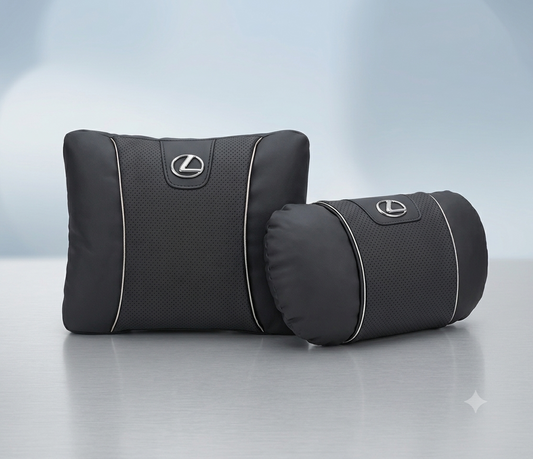 Lexus Car Neck Pillow & Lumbar Support Cushion