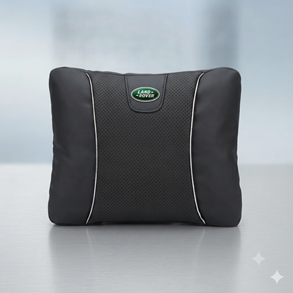 Land Rover Leather Car Pillow - lumbar black