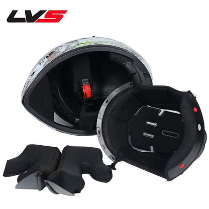 Double Visor Racing & Sports Motorbike Helmet - 17 / M
