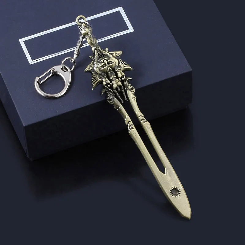 Kratos Sword Keychain - God Of War 4 Metal Pendant Keyring Accessory