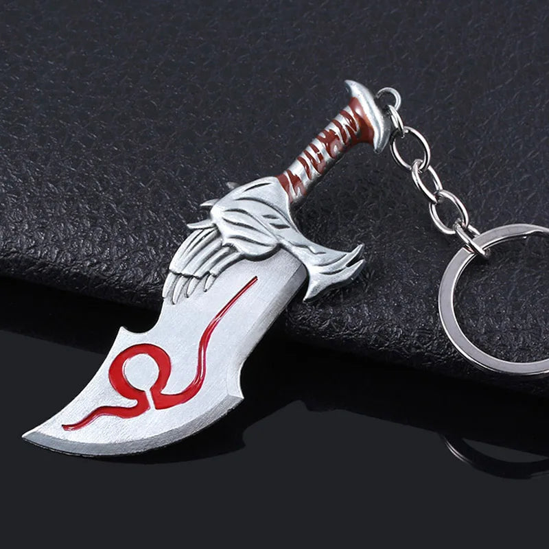 Kratos Sword Keychain - God Of War 4 Metal Pendant Keyring Accessory
