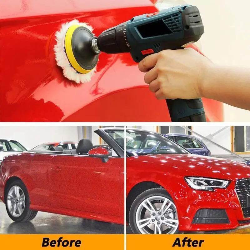Car Polishing Wool Pad 3/4-Inch – M10/M14 Mount - 4inch Mix Set
