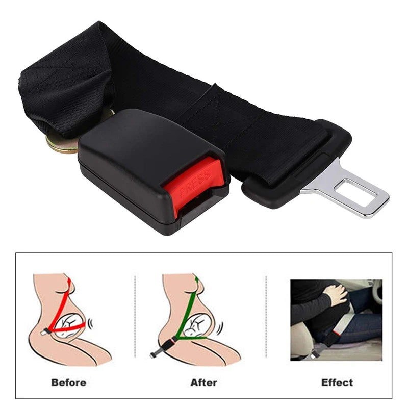 23cm Seat Belt Extender Clip Universal Adjustable Safety Buckle