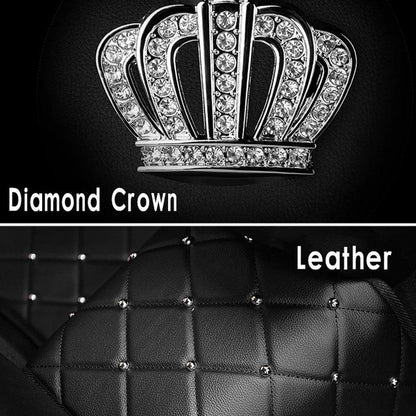 Crown Rivet Universal Leather Car Floor Mats Anti-Slip Protector