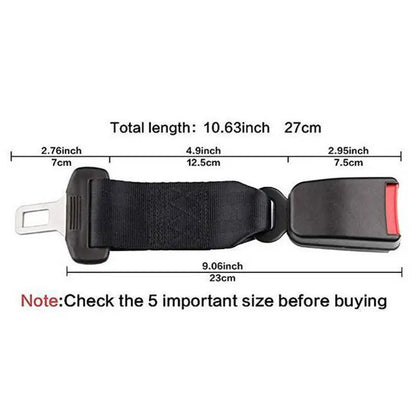 23cm Seat Belt Extender Clip Universal Adjustable Safety Buckle