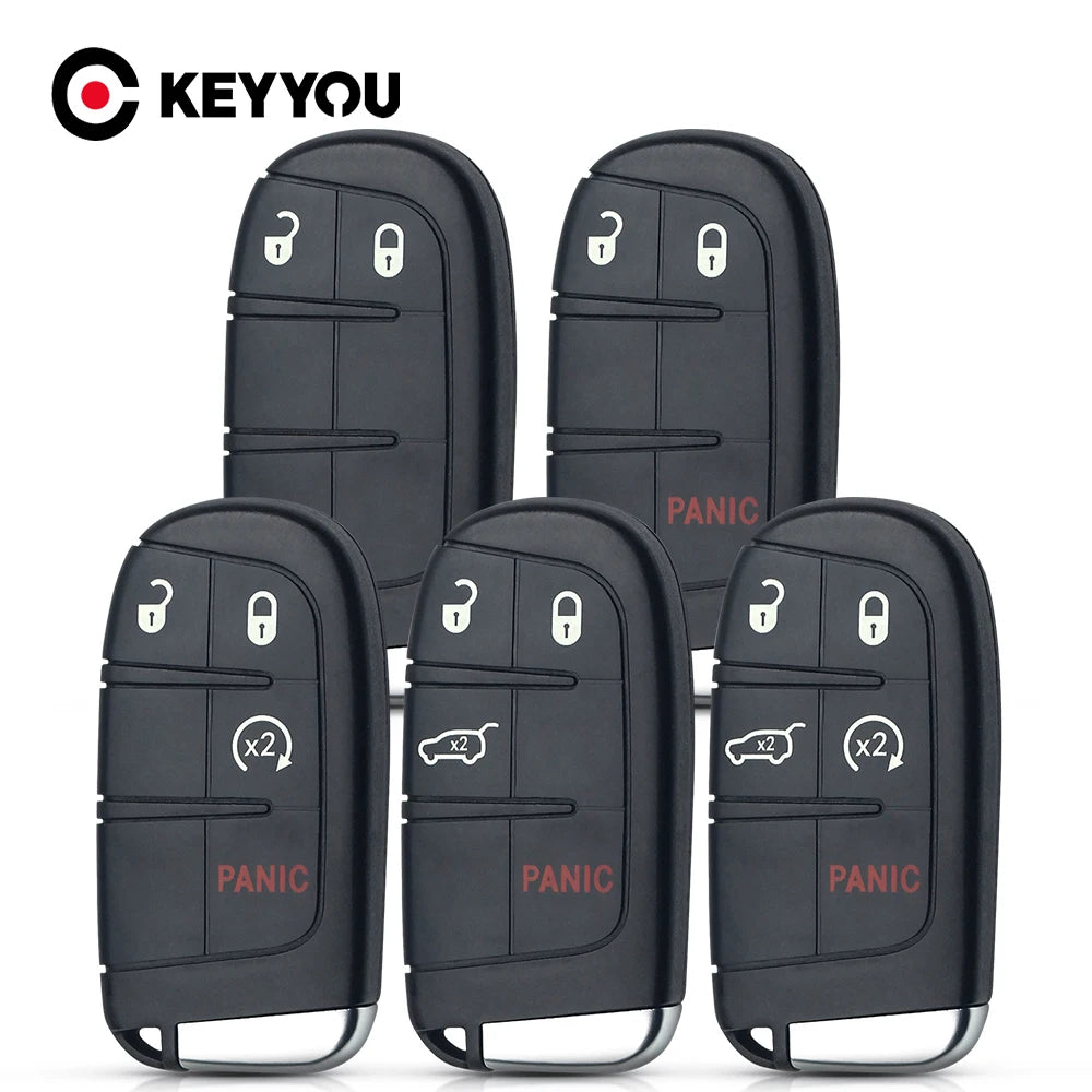 Jeep & Dodge Remote Key Shell — 2 to 5 Button, CY24 / SIP22
