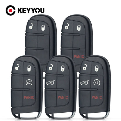 Jeep & Dodge Remote Key Shell — 2 to 5 Button, CY24 / SIP22