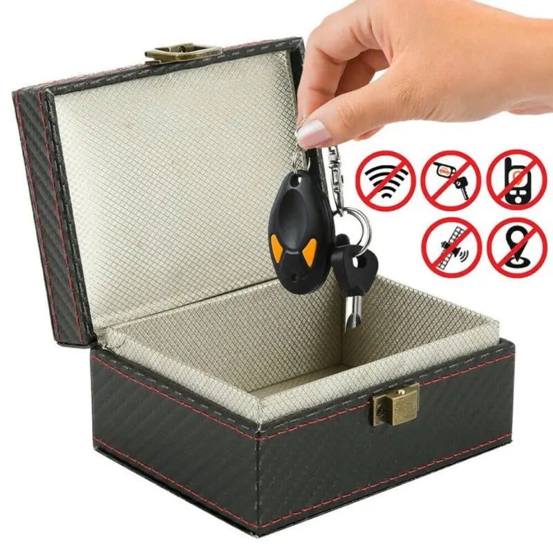 Faraday Box Car Key Signal Blocker - RFID Blocking Phone Protector