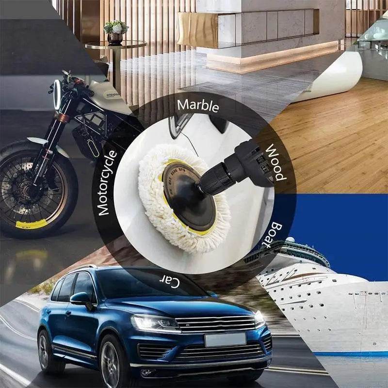 Car Polishing Wool Pad 3/4-Inch – M10/M14 Mount - 4inch Mix Set