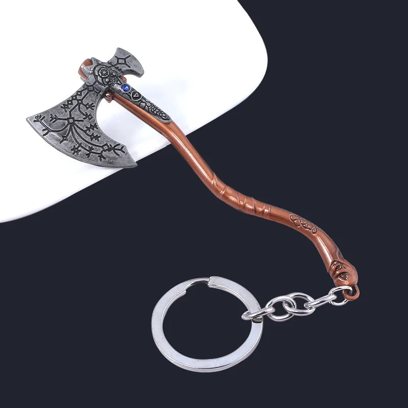 Kratos Sword Keychain - God Of War 4 Metal Pendant Keyring Accessory