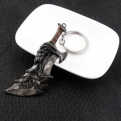 Kratos Sword Keychain - God Of War 4 Metal Pendant Keyring Accessory