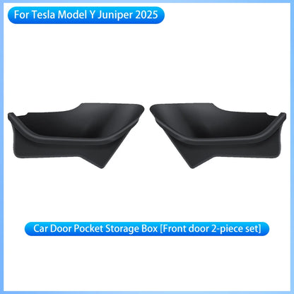 Tesla Model Y Juniper 2025+ TPE Door Storage Tray Set Front & Rear