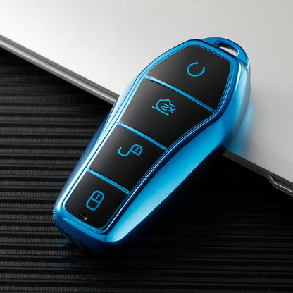 BYD Atto 3 Han EV Dolphin TPU Key Case Cover - 4 Button Protection
