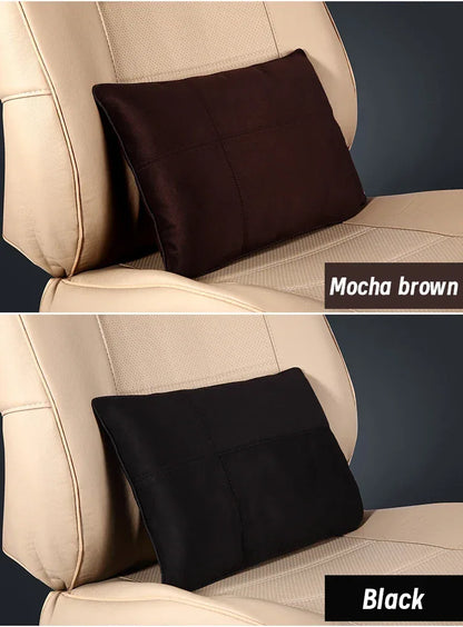 Maybach S-Class Breathable Soft Neck Headrest & Lumbar Support Pillow - Headrest Black