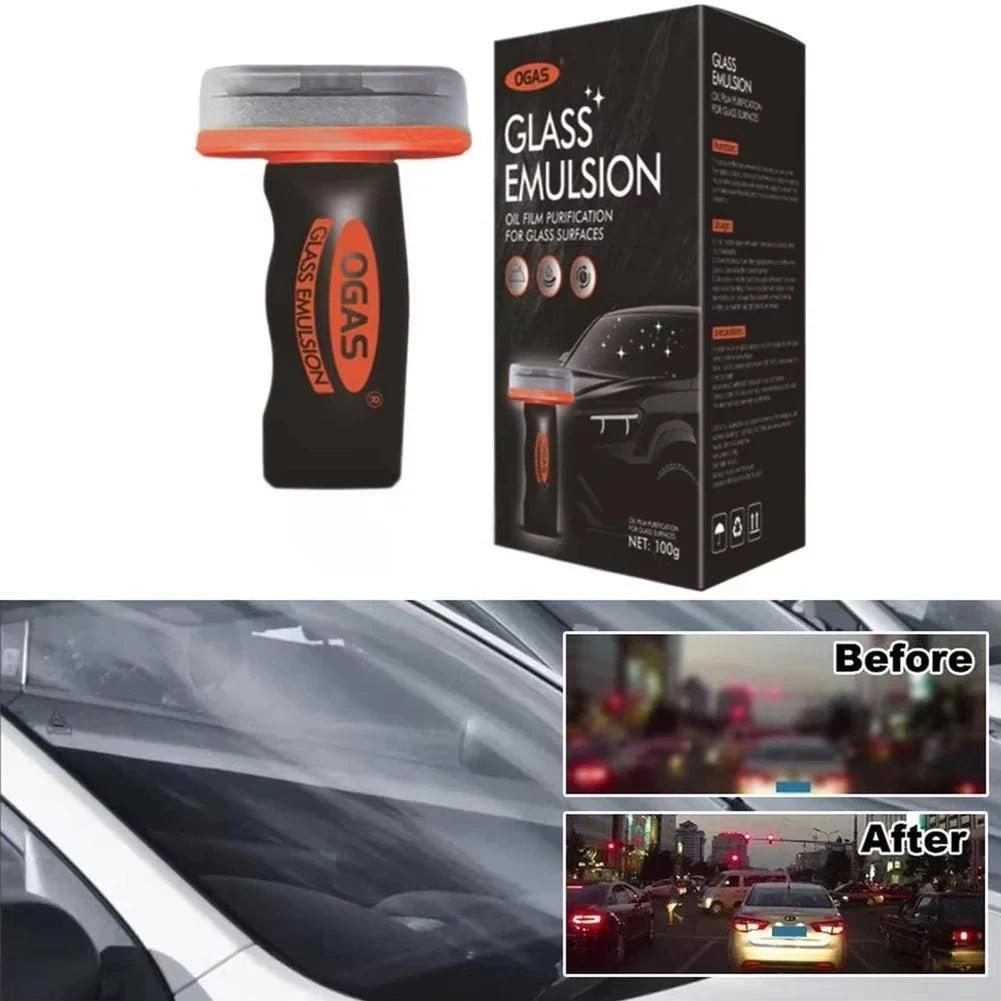 100g Car Glass Oil Film Remover - Windshield Mirror Cleaner Stain