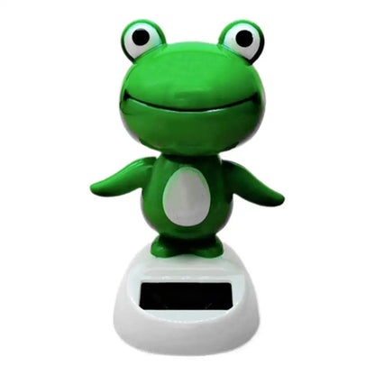 Cute Frog Solar Bobblehead – Solar Powered Shaking Head Car Ornament