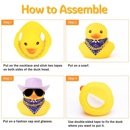 Car Rubber Duck Dashboard Ornament Decoration Gift