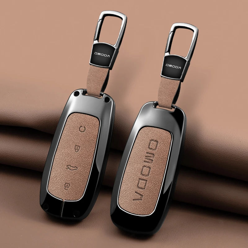 Zinc Alloy Leather Car Key Case Chery Omoda C7 2025 2026 Cover