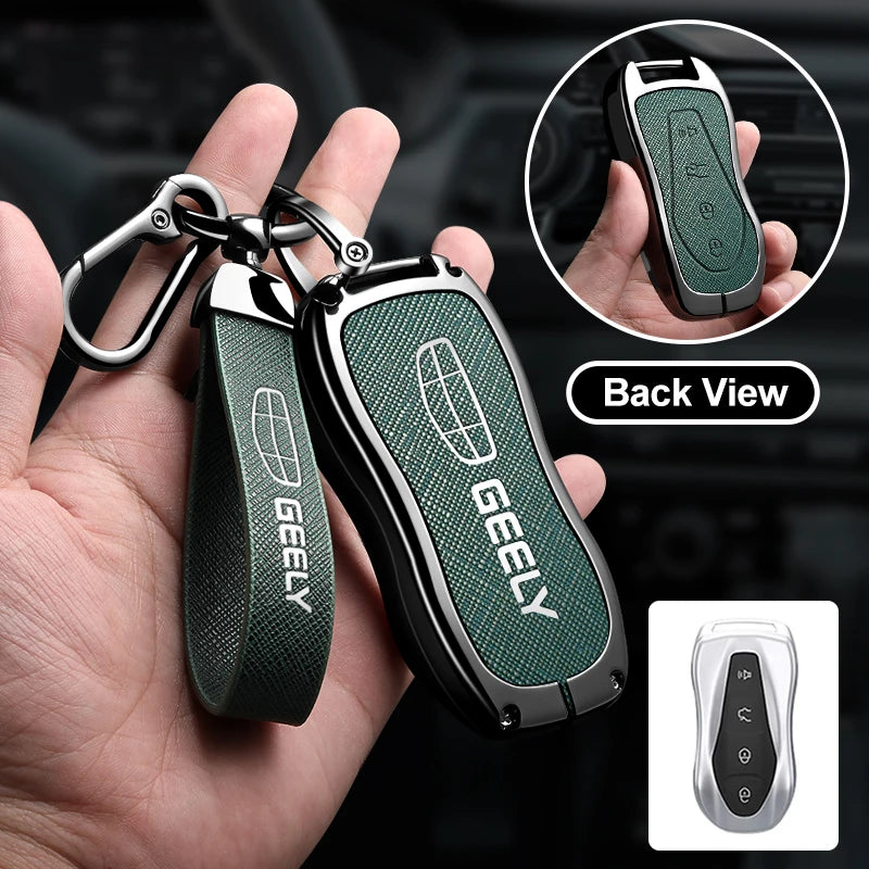 Metal Car Key Fob Cover For Geely Tugella Azkarra Xingyue Boyue