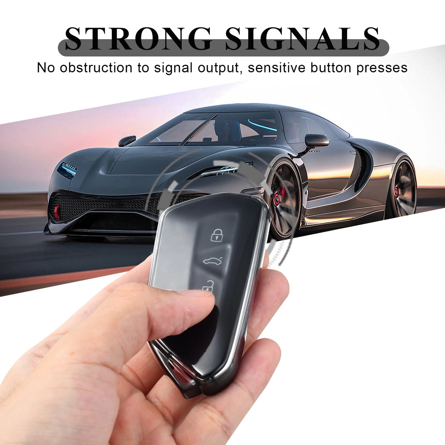 Volkswagen Golf 8 & Skoda Octavia Clear TPU Key Case