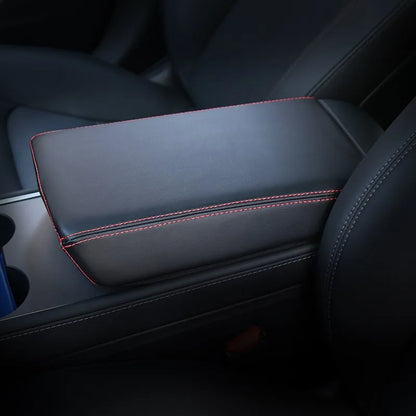 Tesla Model 3 & Model Y Armrest Cushion Cover - Black black line