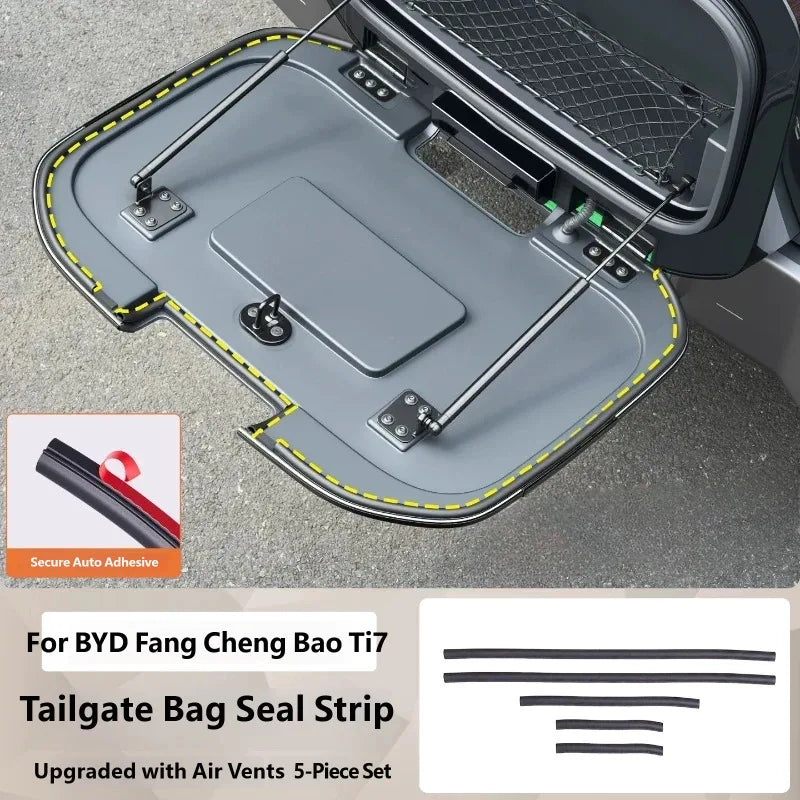 BYD Ti7 Tailgate Sealing Strip - A 5PCS