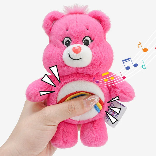 Care Bears Rainbow Sound Plush Keychain – front view
