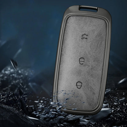Metal Leather Car Key Case Cover for Geely Proton Vehicles